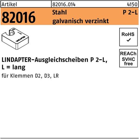1 pièce Ausgleichscheibe Divers accessoire de portail M16,0 galvanisé acier, pour ajustement précis