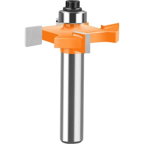 Fraise à rainurer robuste en alliage dur pour une coupe précise du bois, queue de 8 mm, 4 tailles incluses (1/4)