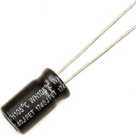 Condensateur Électrolytique - 25 V - 100 µF - 6 x 11 mm - Pour Électronique Grand Public - Lot De 10 (1/5)