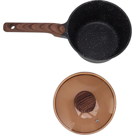 Casserole à lait antiadhésive de 18 cm, compatible avec les plaques à induction et les cuisinières à gaz. (1/5)