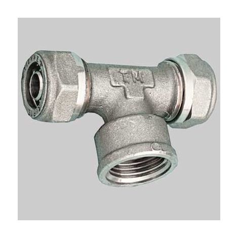 RACCORDO A TEE FEMMINA PER TUBO COBRA-PEX - 15 x 1/2 x 15 S. 2,5