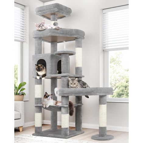 Arbre a Chat Stable pour 2/3/4 Grand Chats 165 cm (1/5)