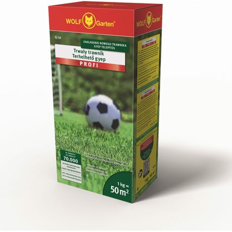 Césped Wolf Garten Trawa Profi, modelo SJ, 50 m², ideal para jardines de alta durabilidad, resistente y de fácil mantenimiento, perfecto para áreas exteriores y césped saludable.