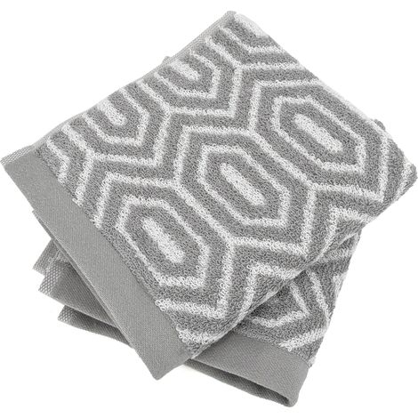 Serviette invité SYMETRIE coton Alvéoles (1/5)