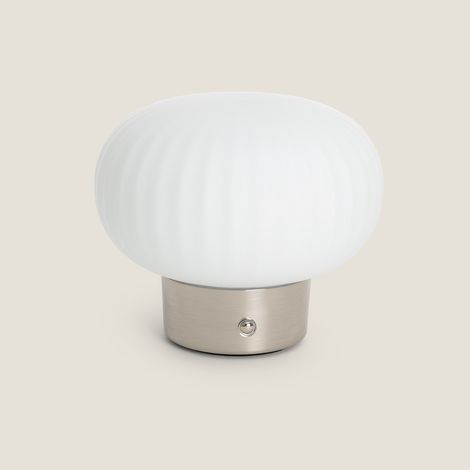Lampada da Tavolo LED 2W Portatile con Batteria USB Ricaricabile di Aluzna Nichel