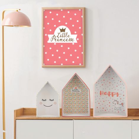 Lot de 3 Boîtes Gigognes - HOME DECO KIDS - Maison Fille (1/5)