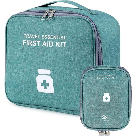 2 Trousses De Premiers Secours Vides (vertes), Trousses Mdicales, Trousses Mdicales Portables, Trousses Mdicales De Premiers Secours Tanches, Trou
