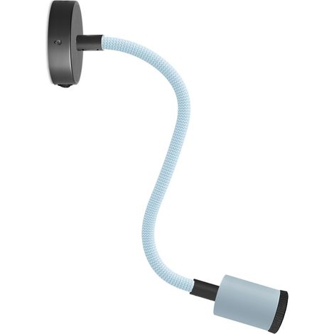 Lampada Fermaluce Flex 30 Pastel con mini rosone con interruttore e mini faretto GU1d0