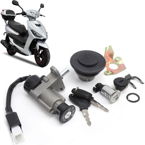 Interrupteur d'allumage 4‑Fils pour Scooter 50cc 150cc Moteur GY6 139QMB Mobylette Chinoise (1/5)