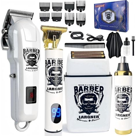 Hair Clippers for Men - Beard Trimmer Kits and Sets Electric Shavers, Hair Clipper and Ceramic T Clipper for Barber Trimmer (1/5)