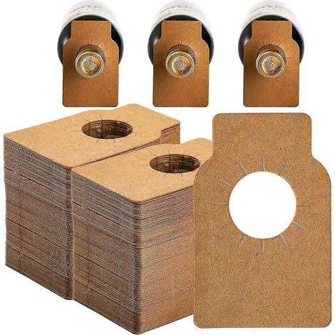 500 étiquettes kraft pour bouteilles de vin, étiquettes de cave à vin en papier, étiquettes à suspendre pour bouteilles de vin, étiquettes réutilisables (1/5)
