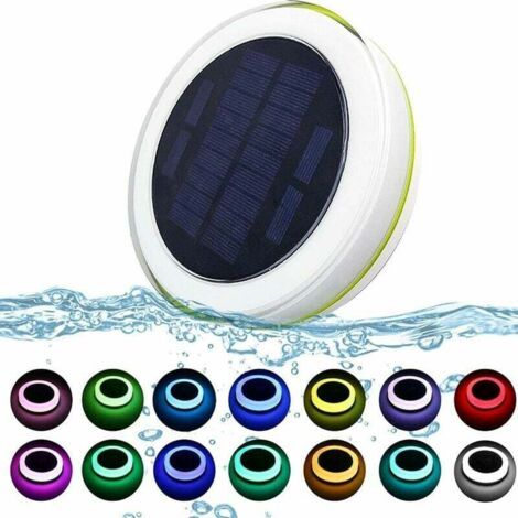 Luce Solare Subacquea RGB 1000 mAh, Impermeabile IP68, Compatibile con Piscina e Giardino, Controllata da Telecomando, Colori Variabili-AUTRES (1/4)