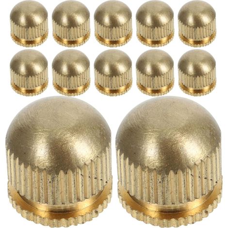 Écrous M5 en laiton pur pour embouts de lampes vintage, lot 12 (1/5)