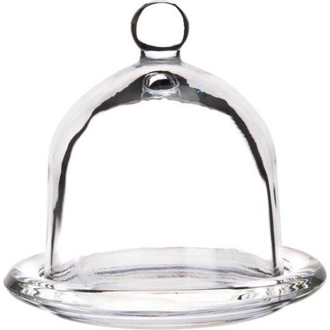 Recipiente de vidrio para limón, lima, platillo para limón, base con pantalla, vidrio transparente para limón o lima cortados o pelados. (1/4)