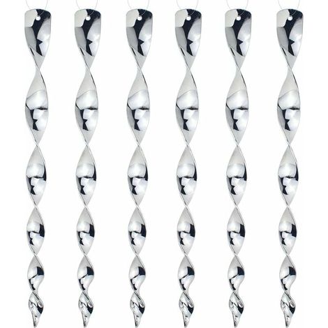 6 Pièces Répulsif Anti-Oiseaux Réfléchissant Anti-Oiseaux, Réflecteur Répulsif Anti-Oiseaux Suspendu, Spirale de Vent Réfléchissant Anti-Oiseaux (Argent)-Fei Yu (1/4)