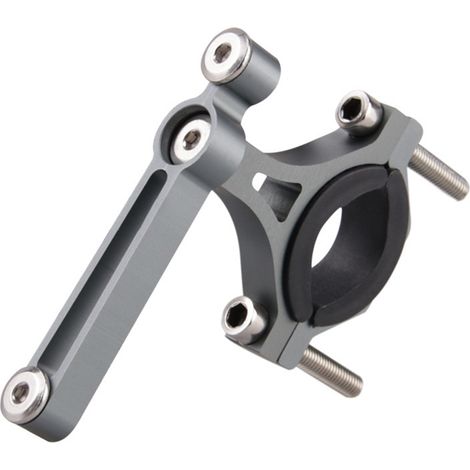 Adaptateur porte-bidon pour guidon de vélo en alliage d'aluminium, rotatif à 90°, facile à installer, couleur titane.