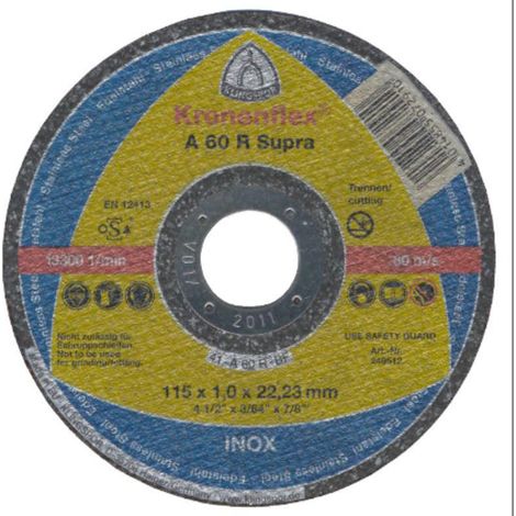 Klingspor A60R 115mm Metal Slitting Disc 1mm