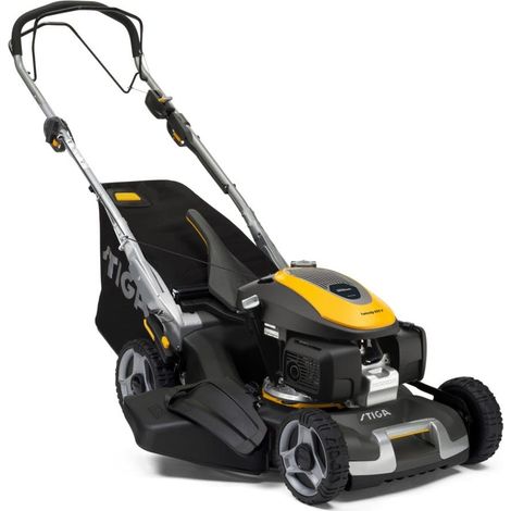 Tondeuse à Gazon autotractée à Essence Twinclip 955 V – Moteur GCVx170 de 167 cm3, Largeur de Coupe de 53 cm, Coupe 4 en 1, bac de ramassage de 70 litres, variateur de Vitesse (1/5)