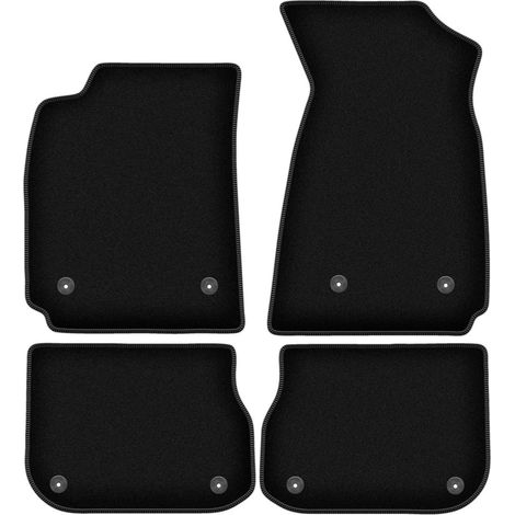 BASIC schwarze Veloursmatten für: Audi A4 B5 FL Limousine, Kombi, Avant (1999-2001) (1/5)