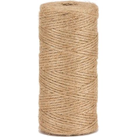 Natural jute twine for gardening, DIY and crafts, 1.5 mm/200 meters (1/5)