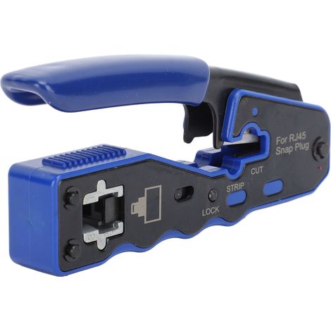 Kit d'outils pour câbles réseau RJ45 : pince à sertir, pince coupante, pince à dénuder et outil de sertissage pour prises Ethernet (1/5)