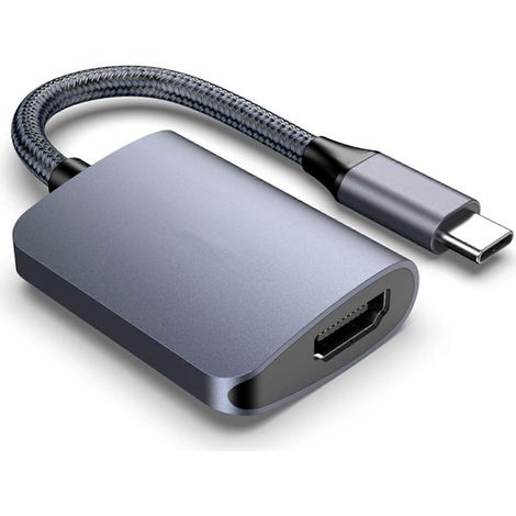 Adaptateur USB-C vers HDMI - Adaptateur portable Type-C vers HDMI pour la maison, le bureau et l'hôtel (1/5)