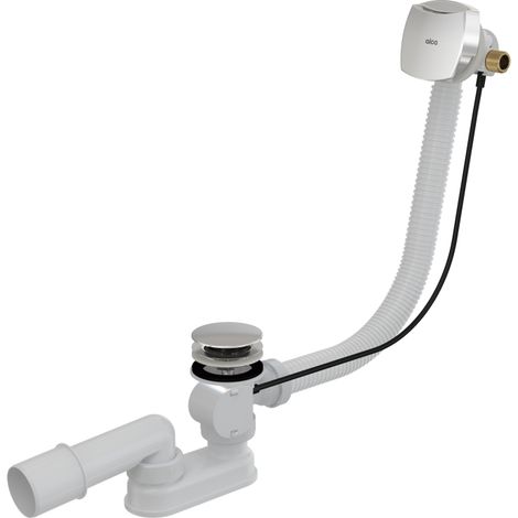 Badewannensiphon mit Überlauffunktion für dickwandige Badewannen, verchromt (1/3)