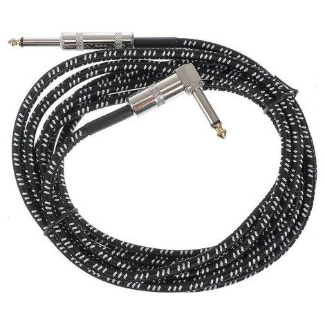 Robustes Audiokabel für Gitarre, Adapter und Verbindungskabel – 300 x 4,7 x 1,2 cm – Weiß (1/4)