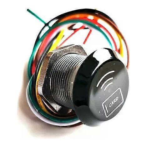 Mini lecteur de cartes RFID à courte portée 9-14 V 125 kHz 1356 MHz pour contrôle d'accès intelligent, noir, extérieur, Weigand 26 (1/5)