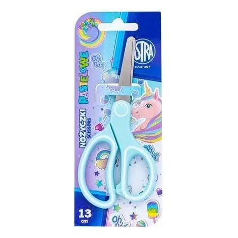 Schere mit ergonomischem Griff, 13 cm, Astrakids Einhorn - 1 Stück, Blisterverpackung 407023902