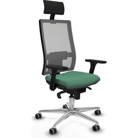 Piqueras et Crespo 3D086G1 Chaise de bureau vert émeraude (1/3)