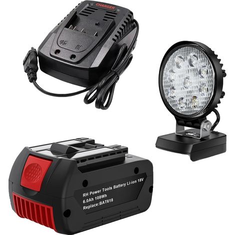 Ersatzakku, 18 V, 6000 mAh Kapazität, 1 Stück (1/2)