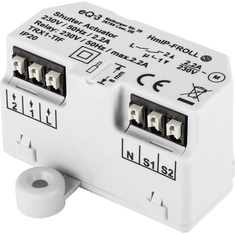 Homematic-IP HmIP-FROLL Interrupteur pour volet roulant blanc (1/5)