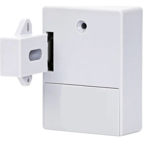 Serrure à capteur intelligent pour armoire, serrure adhésive cachée pour tiroir, armoire à chaussures, penderie, salle de bain, serrure numérique inductive pour porte à ouverture unique, blanc T3 (1/5)