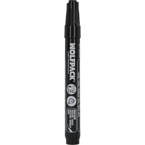 Rotulador Permanente Profesional Negro. (1/4)