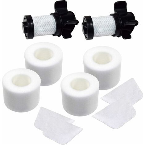 BUNTHAUS Lot de 2 + 4 filtres compatibles Shark IONFlex DuoClean IC205 IF100 IF150 IF160 IF170 IF180 IF251 IF200 IF201 IF202 IF205 Remplace XPREMF100,XPSTMF100 (IF100000 2 HEPA + 4 filtres en mousse) (1/5)