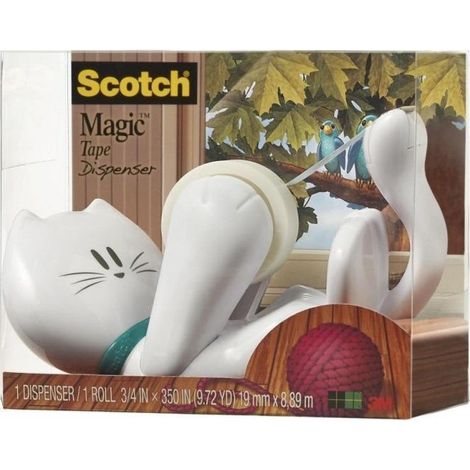 Dispensador de cinta adhesiva con forma de gato de Scotch