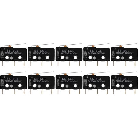 Accessoires d'imprimante 3D, interrupteur de fin de course, 10 pièces, pour rampes de butée finale, Mini commutateurs 1.4 SS‑ 5GL (1/5)