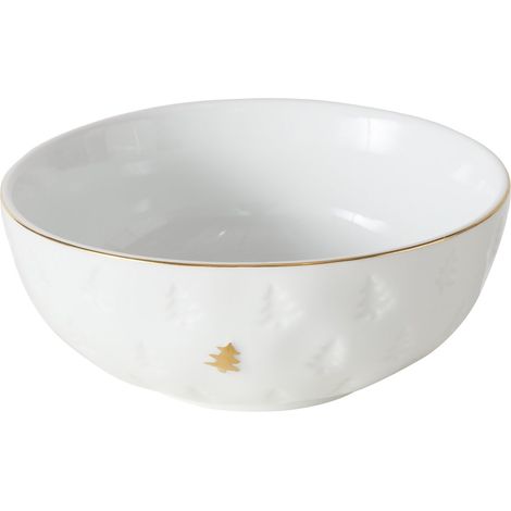 Bol en porcelaine avec motif sapin, Ø14,5 cm (1/4)