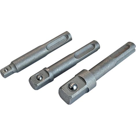 Faithfull SDS+ SDS Plus to Socket Square Drive Adaptor 1/4 3/8 1/2 FAISDSOCSDS (1/3)