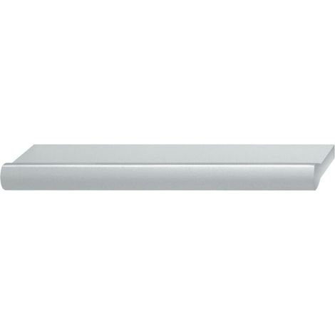 Poignée de meuble en aluminium aspect argent longueur 168mm entraxe 128mm à visser haute qualité Tiroir Armoire Commode Malle Buffet Cuisine Traverse (1/3)