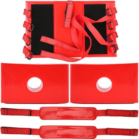 Immobilisateur de tête d'urgence imperméable, fixation céphalique ajustable avec sangles, secours médical, kit de stabilisation pour blessés, matériel de premiers soins. (1/5)