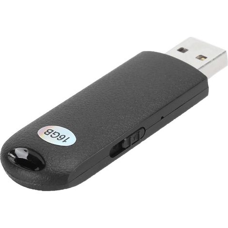 Clé USB Q62 Enregistreur vocal haute définition avec réduction du bruit, lecteur MP3 de voiture, stylo enregistreur 16 Go (1/5)