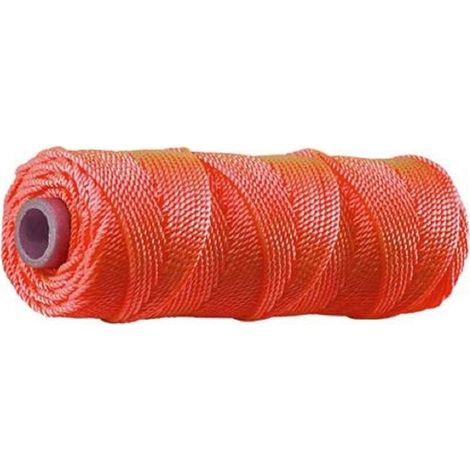– Cordeau de maçon rouge 1,75mm x 50m – Corde résistante pour béton et maçonnerie – Tendeur de précision pour chantiers professionnels