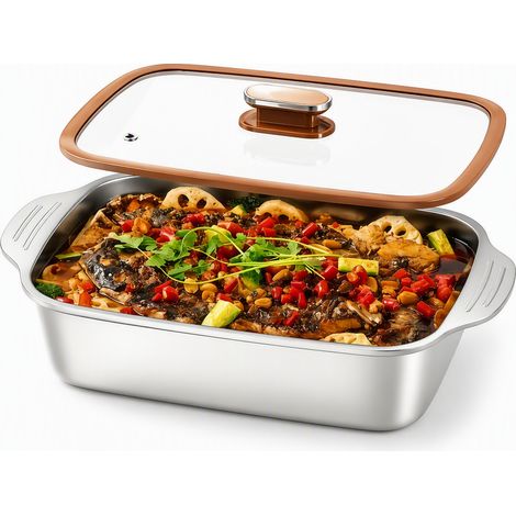 assiette creuse inox 37 cm agreable pour le quotidien (1/5)