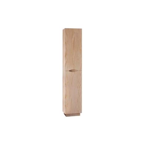 Ondee – Colonne de salle de bain à poser Palermo 35cm – Bois mélaminé – H180 x L35 x P30 cm – 2 portes à fermeture progressive