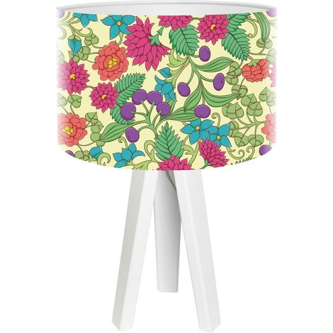 Lampe de chevet bothanica foto-035 - Blanc, rouge