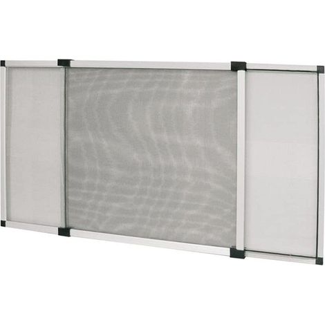 Zanzariera in alluminio estensibile per porte e finestre adattabile su misura -50 x 75 cm / Avorio