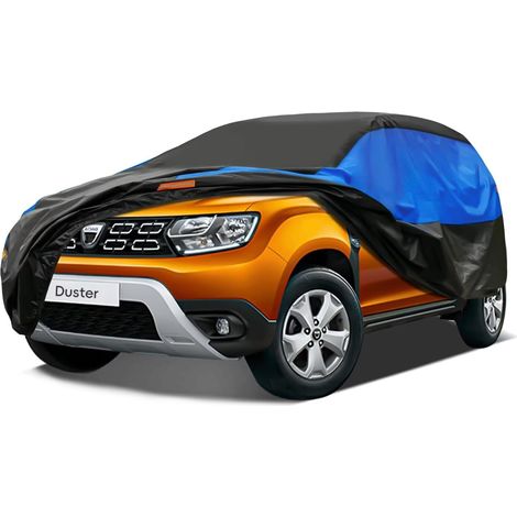 Bâche Voiture Exterieur Respirante, Compatible avec Dacia/Renault Duster(2010-2024) Housse de Protection Voiture Extérieur, Toutes Saisons Peuvent Tout Gérer Contre Pluie Soleil Poussière.,Taille pour (1/5)