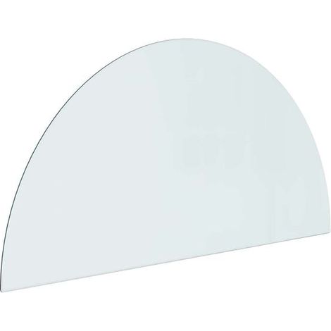 Panneau arrière de cheminée en verre transparent 1000 x 500 mm (1/5)